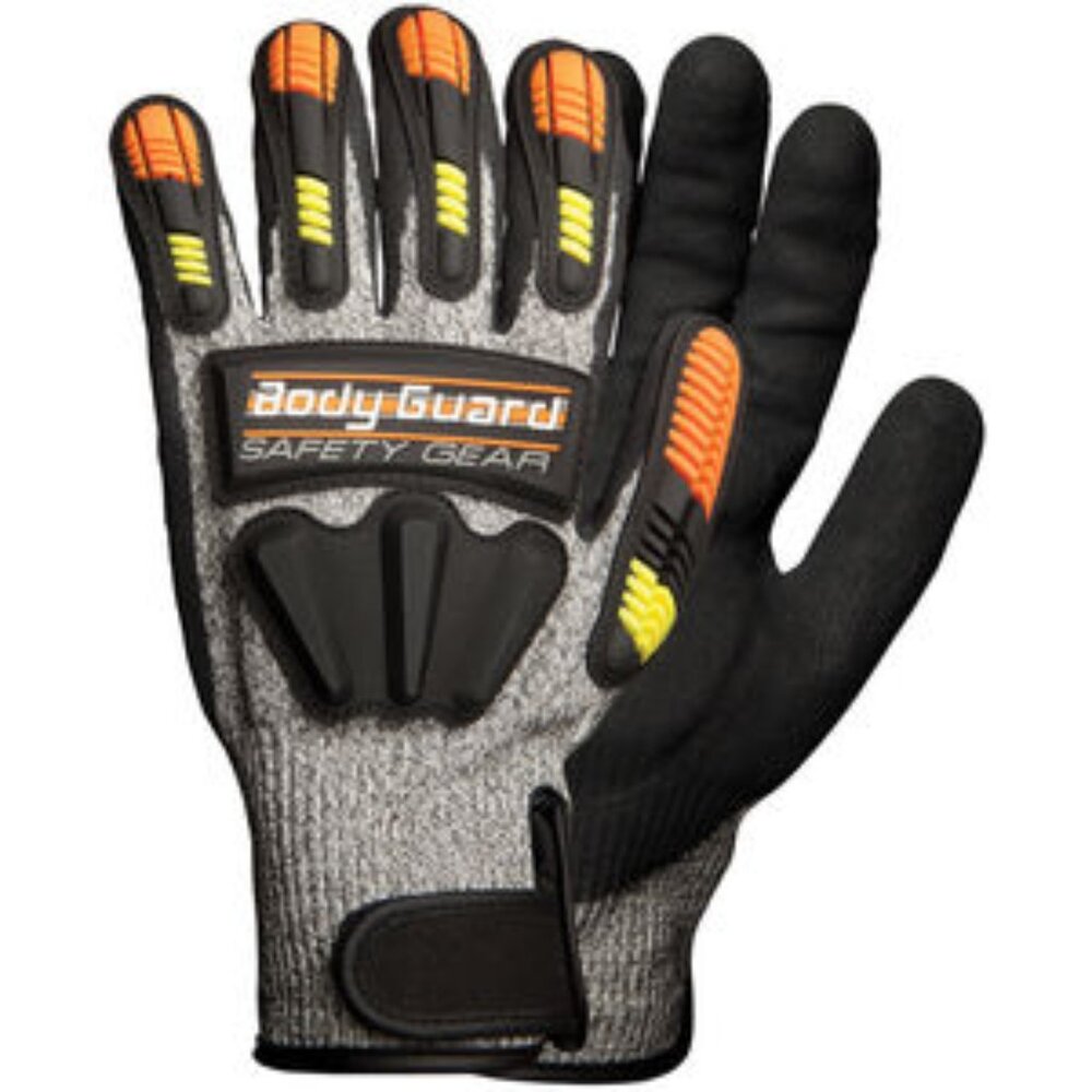 Body Guard Safety Gear, Series 1012, Mechanics Gloves,  NWT